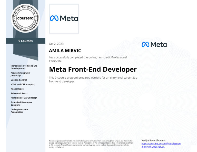 Meta frontend